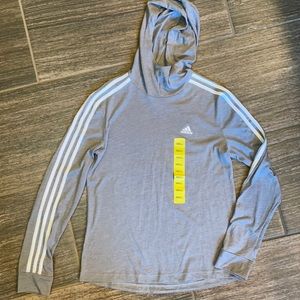 Small Adidas long sleeve hooded tee